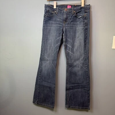 Jeans bootcut vintage limitado Drew. Cintura baixa. Y2K. CURTO TAMANHO 10. - Imagem 1 de 4