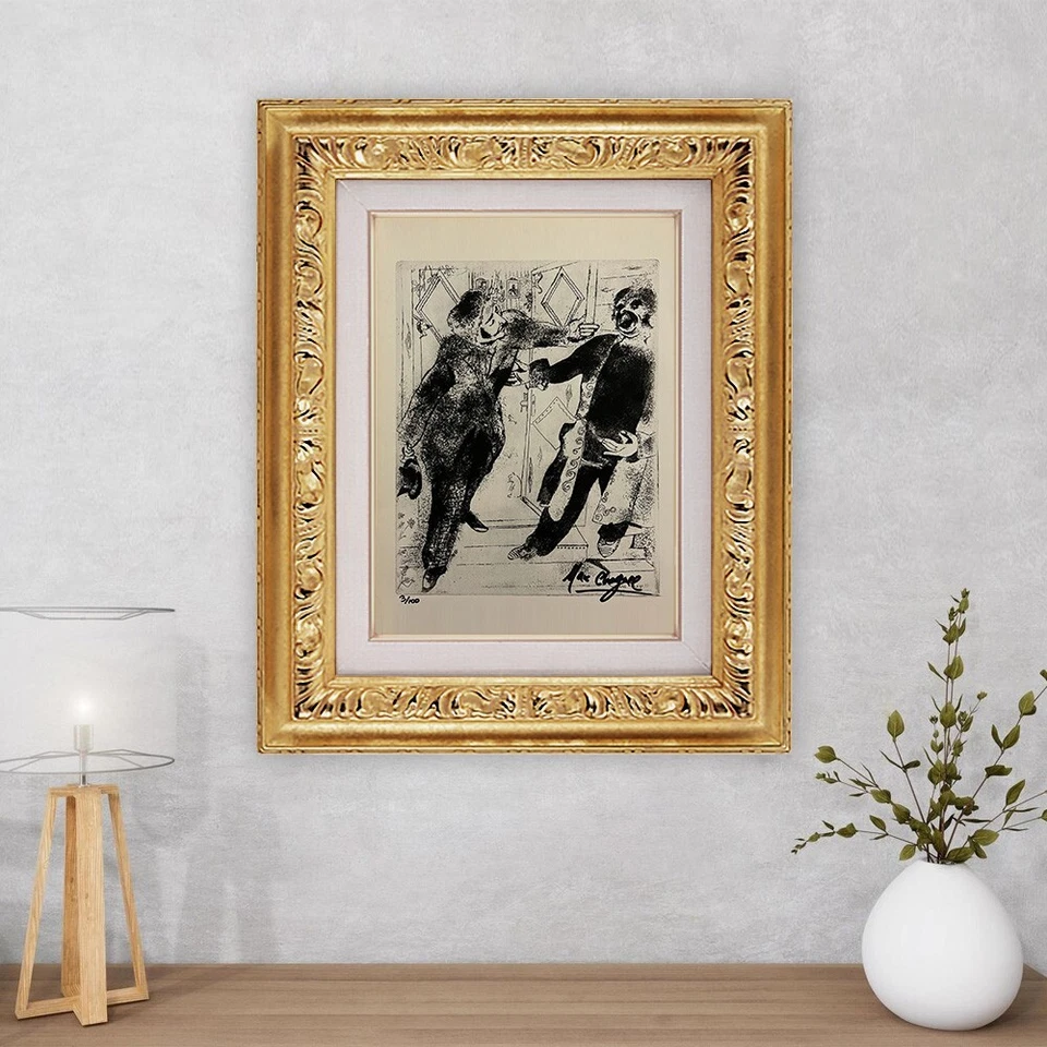 Impresión original firmada por Marc Chagall, certificado de autenticidad y tasación por $3,500 USD* Foto 1 de 4