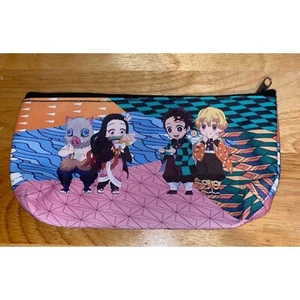 Demon Slayer Zipper Coin Purse Pencil Pouch Double Sided - Picture 1 of 4