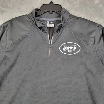 Chaqueta Nike NFL Onfield Apparel para hombre NY Jets platino talla mediana media cremallera Foto 1 de 4
