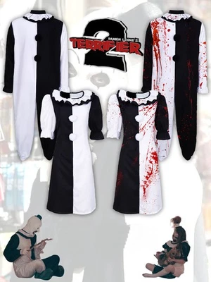 Halloween Cosplay Costume Terrifier Bloodstain Clown Jumpsuit Unisex Fancy-Dress