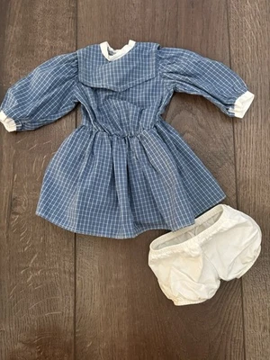 American Girl Pleasant Company Muñeca Samantha’s Azul Cuadros Juego Vestido 1990 Foto 1 de 4