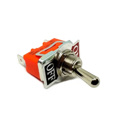 15A Toggle Switch 2 Terminal Solder Pins Self-locking Power Rocker Latching SPST - image 1 of 4