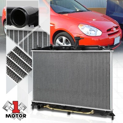 Aluminum Radiator OE Replacement for 06-12 Dodge Attitude/Accent 1.4 1.6 I4 4Cyl - Изображение 1 из 4