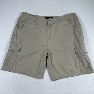 "Pantalones cortos cargo Faded Glory tiro alto beige caqui para hombre talla 44 9"" entrepierna" Foto 1 de 4