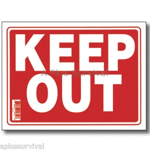 2 Pack - Keep Out 9"x12" Caution Safety Sign Home Business Office Yard  - Bild 1 von 1
