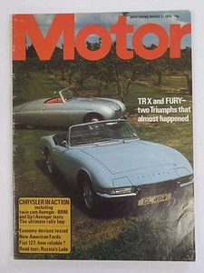 1974 MOTOR International Car Magazine TRIUMPH FURY Cover 3747 England - Bild 1 von 4