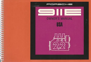 Porsche 911E Owners Manuell 1971 WKD462423 NOS Original 1st Edition - Picture 1 of 1