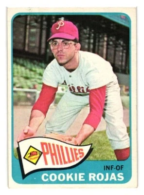 1965 Topps Baseball High #474 Cookie Rojas EX-MT Philadelphia Phillies envío gratuito Foto 1 de 2