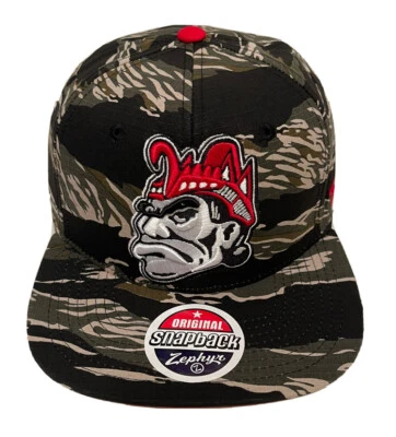 Zephyr NCAA San Diego State Aztecs RARE "Tiger Camo” Flat Bill SnapBack Hat NWT - Image 1 of 4