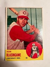 1963 Topps Baseball Don Blasingame ( Cincinnati Reds ) #518