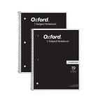 Ordinateur portable Oxford Spiral 2 pack 1 sujet 5 x 5 papier graphique 8-1/2 x 10-1/2 pouces...