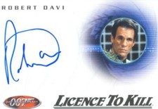 James Bond 40th Anniversary Exp. Set Autograph A27 Robert Davi