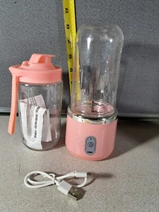 Portable Personal Blender Dual Cup with USB Charging Cord 7.5" #4198L343 - Picture 1 of 6