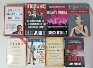8 Conservative Napolitano Jarrett D'Souza  Kelly Starr Stossel Beck Marrs PB/HC - Picture 1 of 15