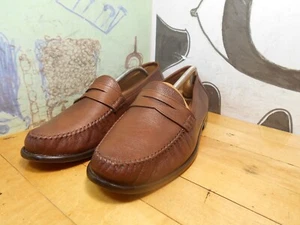 Johnston & Murphy Brown Leather Penny Loafers Men's 11.5M #15-0952 - Picture 1 of 11