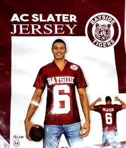 Adulto Salvado por la Campana AC Slater #6 Bayside Tigers Disfraz Jersey Med LG o XL - Imagen 1 de 3