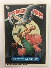 Garbage Pail Kids Sticker Topps 1987 Original Series 7 Bratty Maddy 271a
