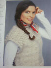 Knitting Pattern For  Lovely Sleeveless Top In  Chunky Wool.-32-40in