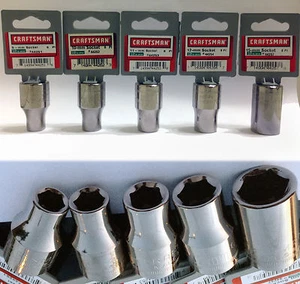 Craftsman 6 or 12 Point 1/2 or 3/8-In. Drive Metric Steel Chrome Sockets - Picture 1 of 4