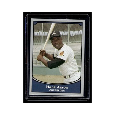 Tarjeta de béisbol Hank Aaron 1990 Pacific Legends #1 Atlanta Braves casi nueva Foto 1 de 3