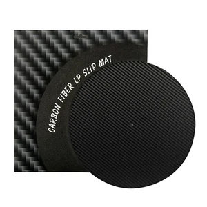 12inch Turntable Platters Mat Carbon Fiber Record Disc Players Supply Antislip - Picture 1 of 8