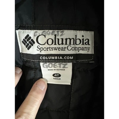 Columbia Niños Pequeños Cremallera Completa Verde Nieve Esquí Invierno Abrigo Abrigo Talla 4T  Foto 1 de 4