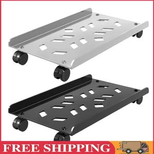 PC Stand Computer Tower Stand with Rolling Caster Wheels Steel Mobile CPU Stand - Afbeelding 1 van 18