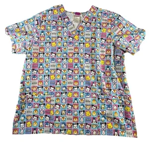 Wonderful World of Disney XL Scrub Top Cartoon Figur Print - Bild 1 von 9