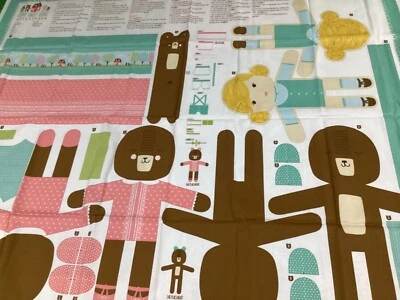 Moda Home Sweet Home Toys  Stacy Hsu  Panels Cotton Fabric 36” by WOF 43” - Image 1 of 4