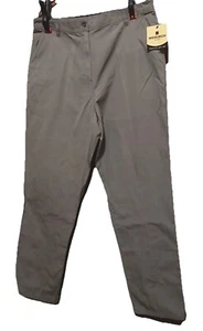 NWT NEW Woolrich Canal Pants Slacks 16 Regular Pockets Zipper Button Quarry - Picture 1 of 5