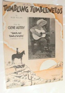 Partituras Tumbleweed 1934 Gene Autry - Imagen 1 de 2