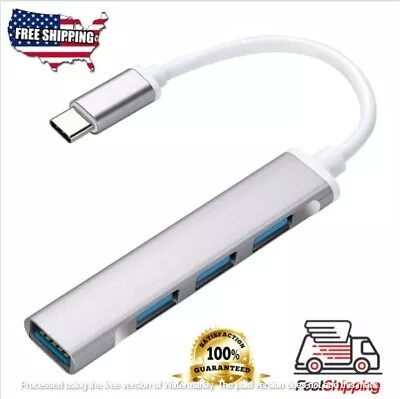 5X USB-C Type C to USB 3.0 4 Port Hub Splitter For PC Mac Phone MacBook Pro iPad - Image 1 of 4