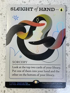 MTG SLP 0025 Sleight of Hand - Secret Lair Showdown NM EN FOIL - Picture 1 of 2