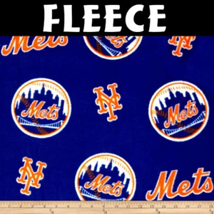 MLB New York Mets 6674-B Fleece Fabric by the Yard - Picture 1 of 4