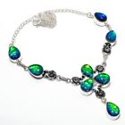 Triplet Opal Gemstone 925 Sterling Silver Handmade Jewelry Necklaces Size 18"