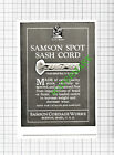 Samson Cordage Works Boston USA Small Advert  -1926 Cutting