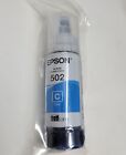 EPSON 502 Ink Bottle Exp 2026 Single Pack 70 ml Cyan Genuine Sealed New