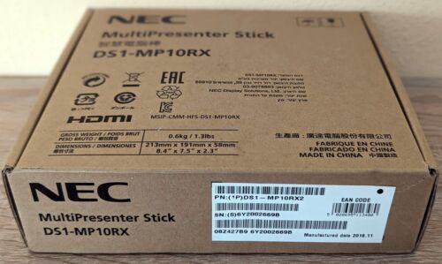 NEC DS1-MP10RX MultiPresenter Stick Wireless HDMI Präsentationsgerät