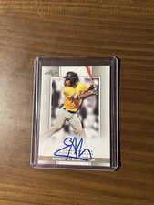 2019 Leaf Perfect Game National Showcase Enrique Bradfield Jr. Autographed Card