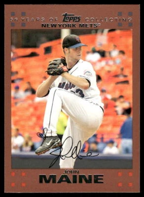 John Maine 2007 Topps #484 Copper #/56 44075 - Image 1 of 2
