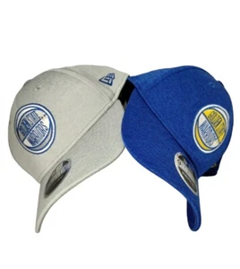 Lot 2 Golden State Warriors Men's New Era 9FORTY Stretch-Snap Cap Hat Gray Blue - Picture 1 of 8