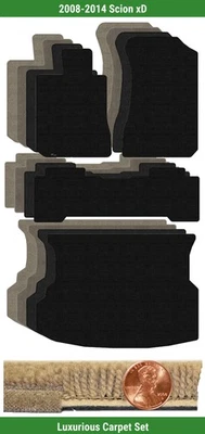 Lloyd Custom Luxe Carpet Mat Set for 2008-2014 Scion xD (4 pieces) #124U - Image 1 of 4