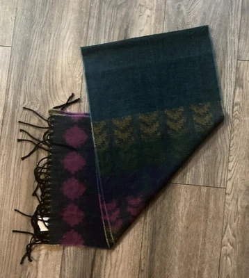 "Bufanda Cuello Vintage Hecha en Italia 100% Acrílico 58"" Largo Tamaño Tono Otoño" Foto 1 de 4