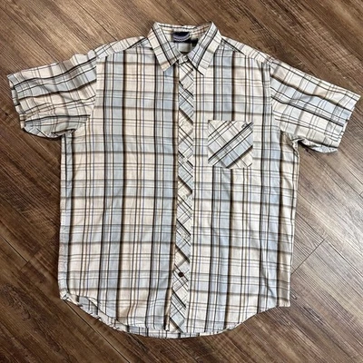 Винтажный Anchor синий кнопка рубашка синий размер большой Y2K Skater - Изображение 1 из 4