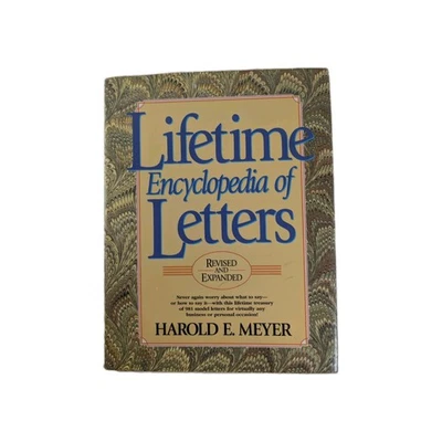 Lifetime Encyclopedia of Letters by Harold E. Meyer ISBN 9780135295465 Hardcover - Image 1 of 4