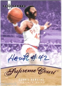 "Apodo ""Hawk"" Connie Hawkins 2007-08 Hot Prospects automático Corte Suprema #1/10 SP - Imagen 1 de 1