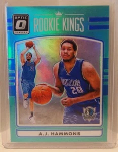 2016-17 Donruss Optic Teal/Aqua Prizms Refractor Rookie Kings A.J. Hammons #3/25 - Picture 1 of 2
