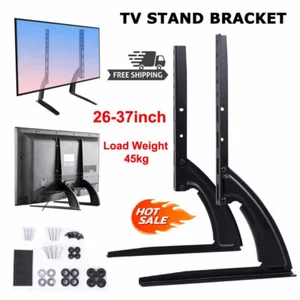 Universal TV Stand Leg Base Table Top Pedestal Mount Bracket 26"-37" LED LCD UK - Picture 1 of 13