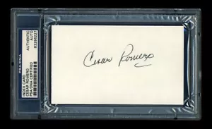 CESAR ROMERO SIGNED MINT INDEX CARD PSA/DNA SLABBED AUTOGRAPH BATMAN JOKER - Picture 1 of 1